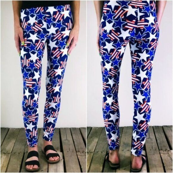 Legging Army Stars & Strips Leggings One Size 3-14 - Picture 2 of 5